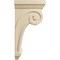 Ekena Millwork 5 1/2"W x 8 1/4"D x 16"H Scroll Corbel, Rubberwood COR05X08X16SCRW - alternate 3